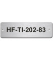 Stainless Steel Name Plate 100mm x 30mm
