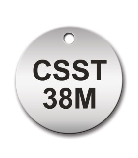 Circular 38mm Stainless Steel Tag
