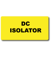 DC Isolator Label
