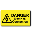 Danger Electrical Connection Label