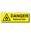 Danger Natural Gas Label