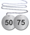 51-75 Numbered Tags Pack - Engraved Stainless Steel