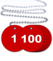 Numbered Valve Tags - 100 Pack