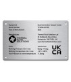 Stainless Steel Name Plate 200mm x 150mm