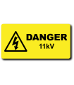 Danger 11kV Label