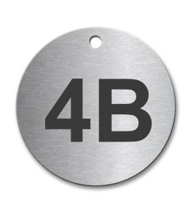 Circular 50mm Stainless Steel Tag